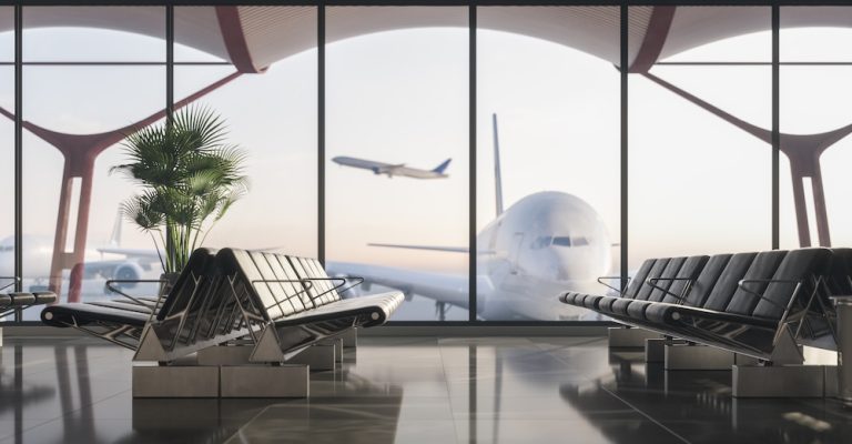 Salle d'embarquement aéroport